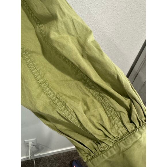 Anthropologie olive green zip jacket with belt - Picture 4 of 7